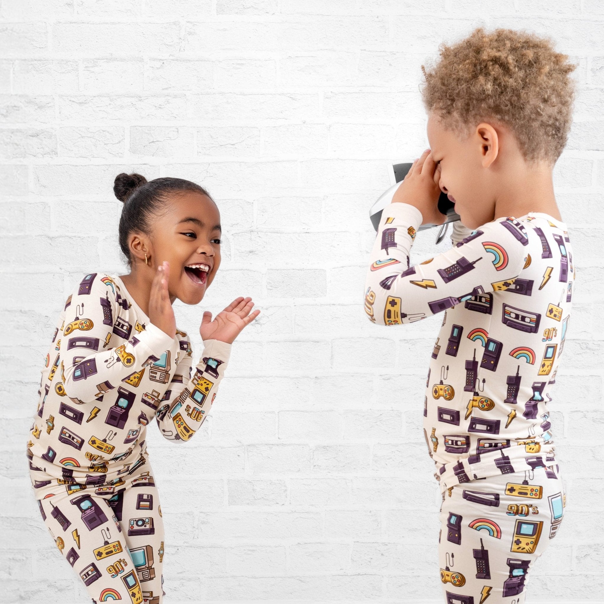 90's Retro Long Sleeve Pj's