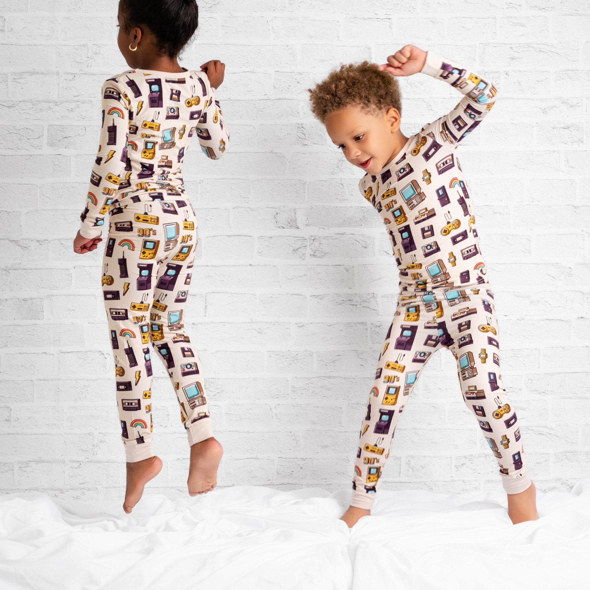 90's Retro Long Sleeve Pj's