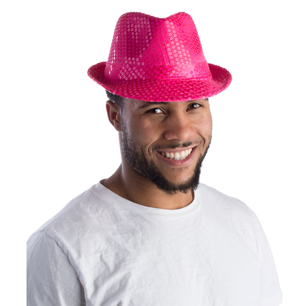 Sequined Fedora Hat