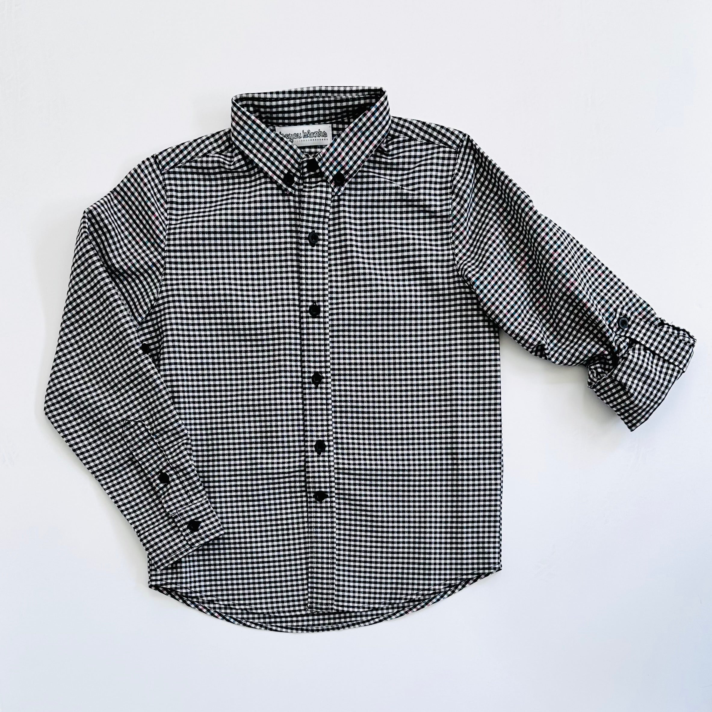 Black Gingham Pixie Dress