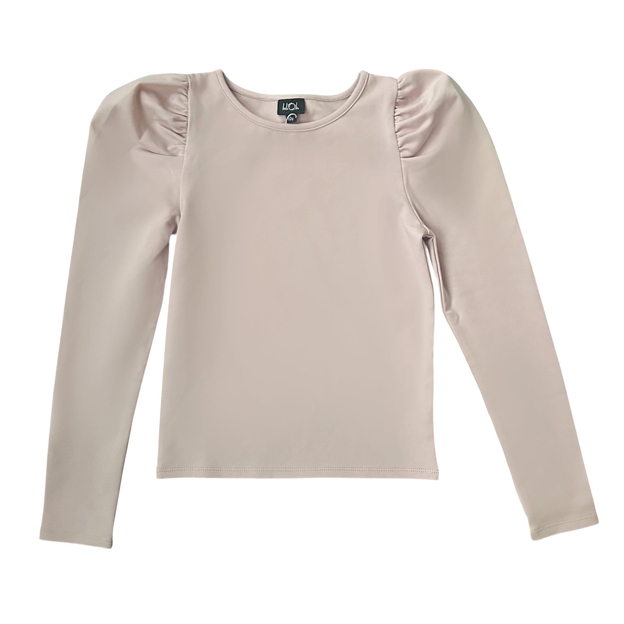 Aa Blush Pink Puff Sleeve Cotton Top