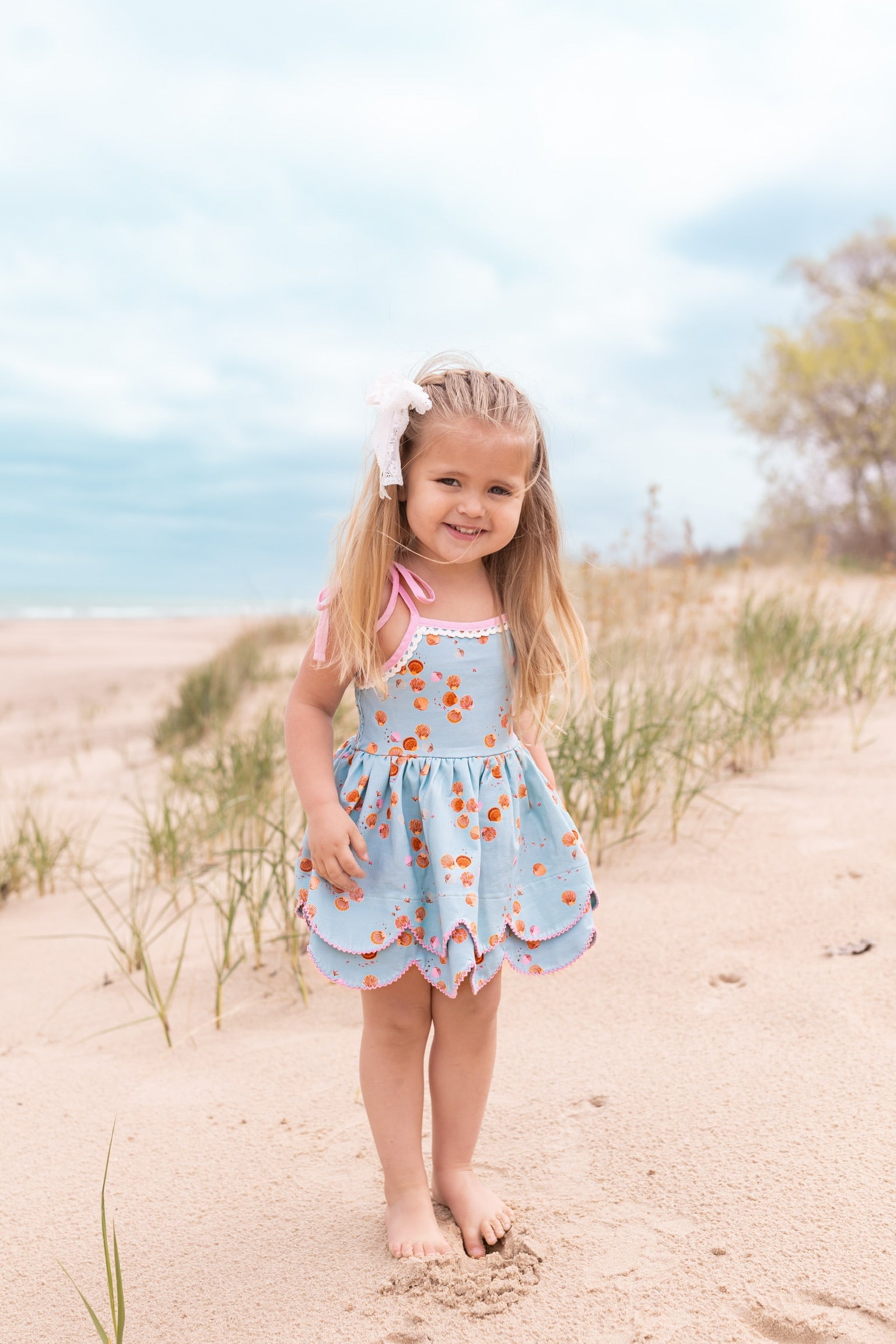 Mermaid Magic Scallop Tunic Set