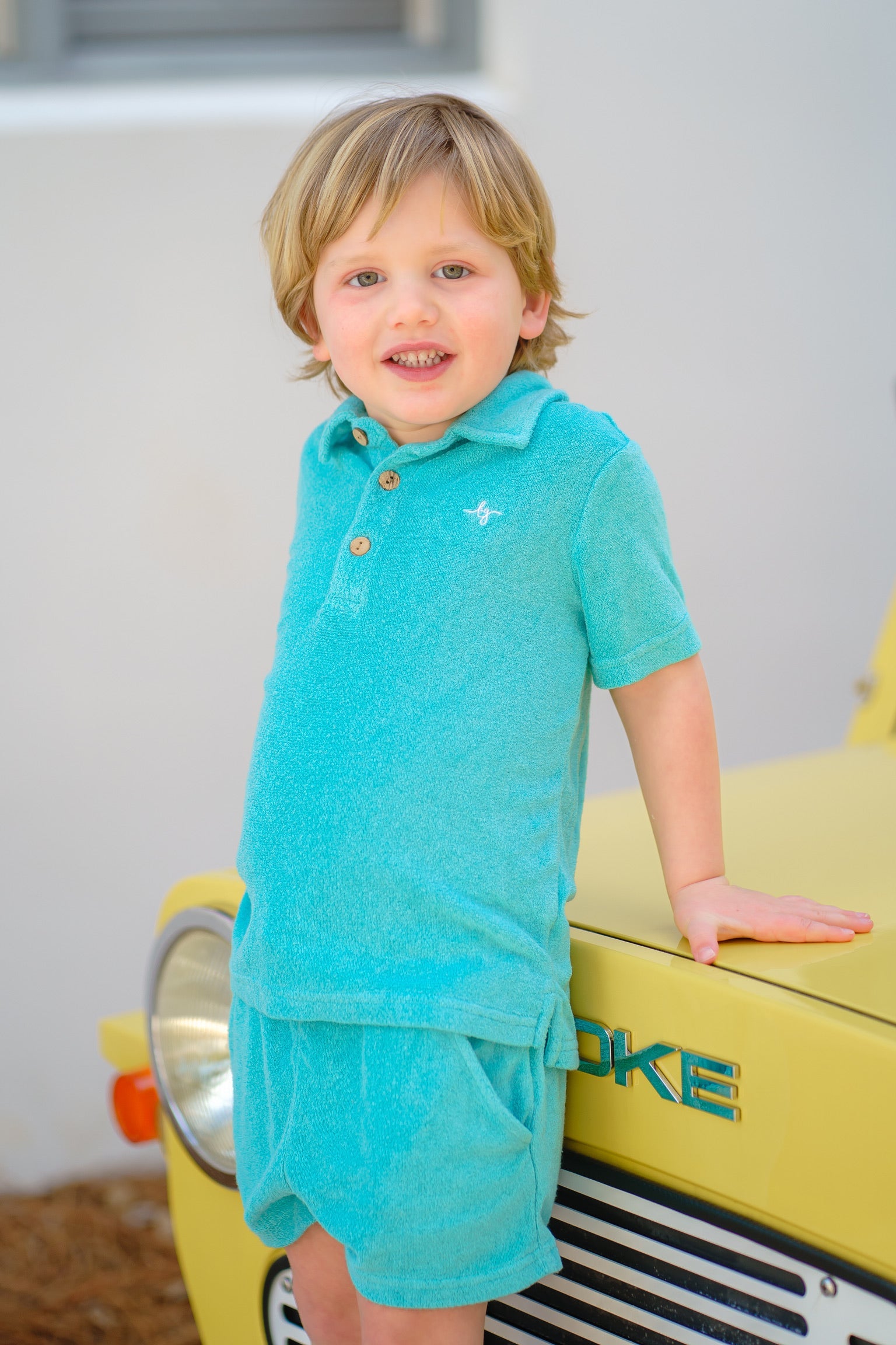 Lanier Bamboo Terry Set - Teal