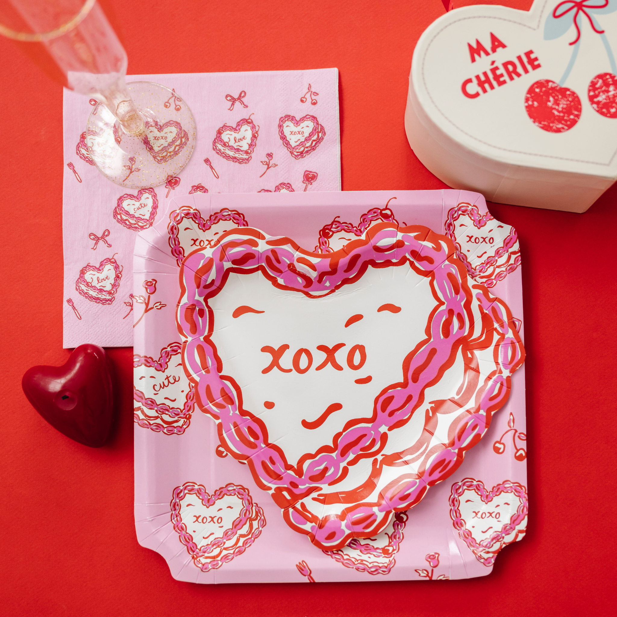 Xoxo Cake Napkin