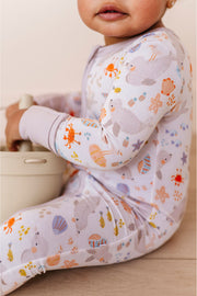 Bamboo One Piece Zip Pajama - Sammie Seal