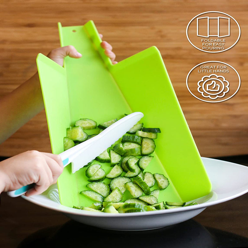 Tovla Jr. Kids’ Knives & Foldable Cutting Board Set | Safe Montessori Kitchen Tools