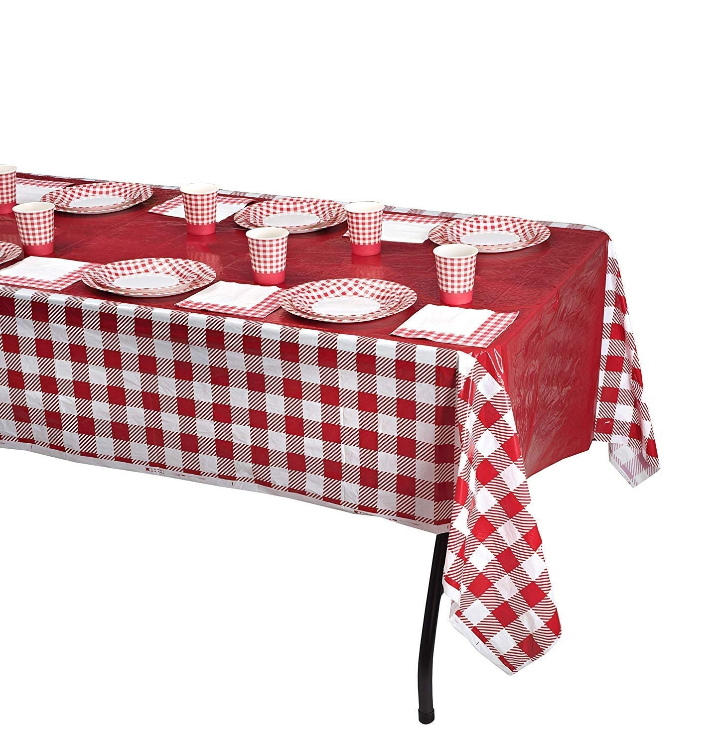 Picnic Themed Gingham Napkins Tableware Pack Of 160