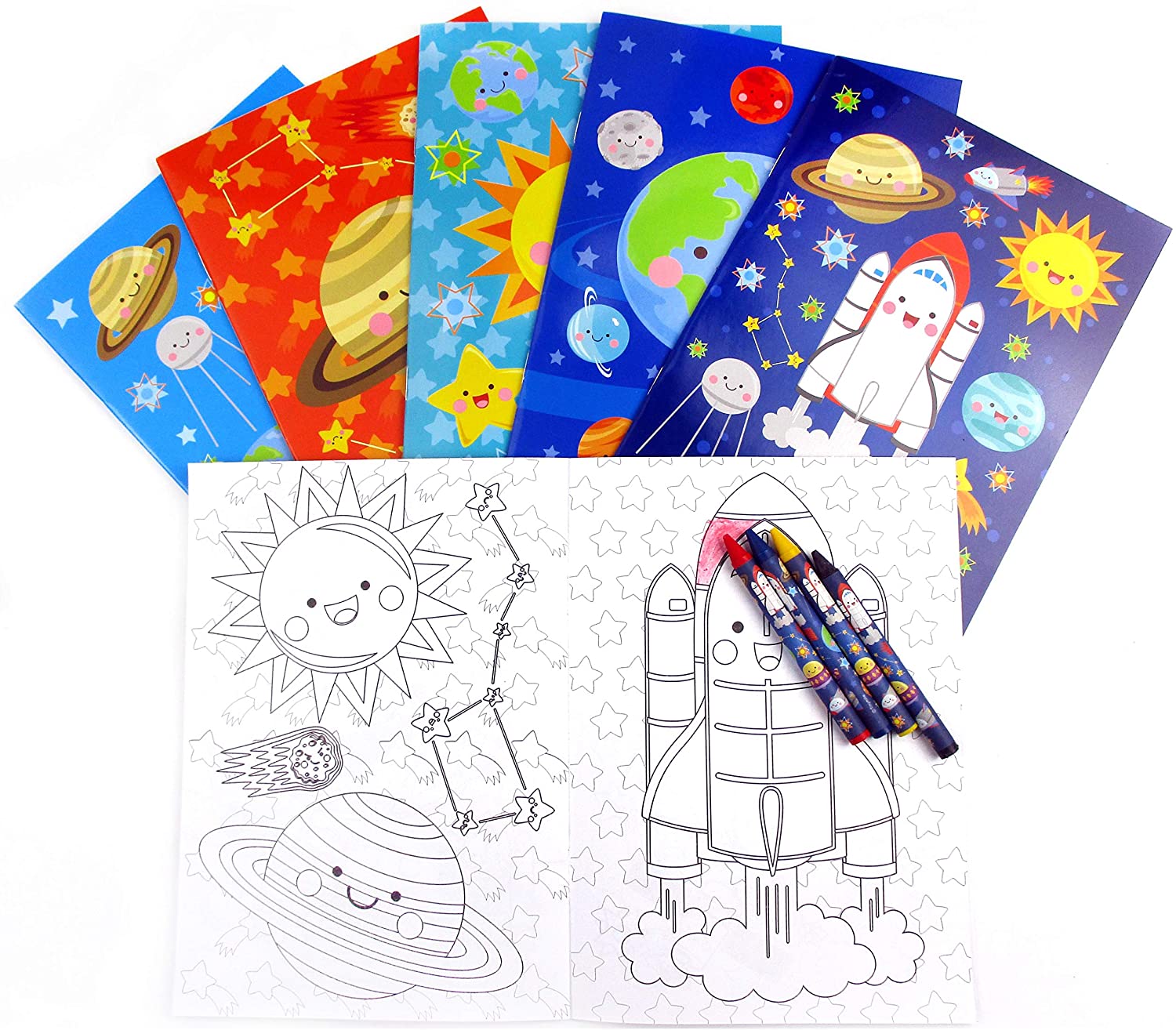 Outer Space Galaxy Party Favor Bundle For 12 Kids