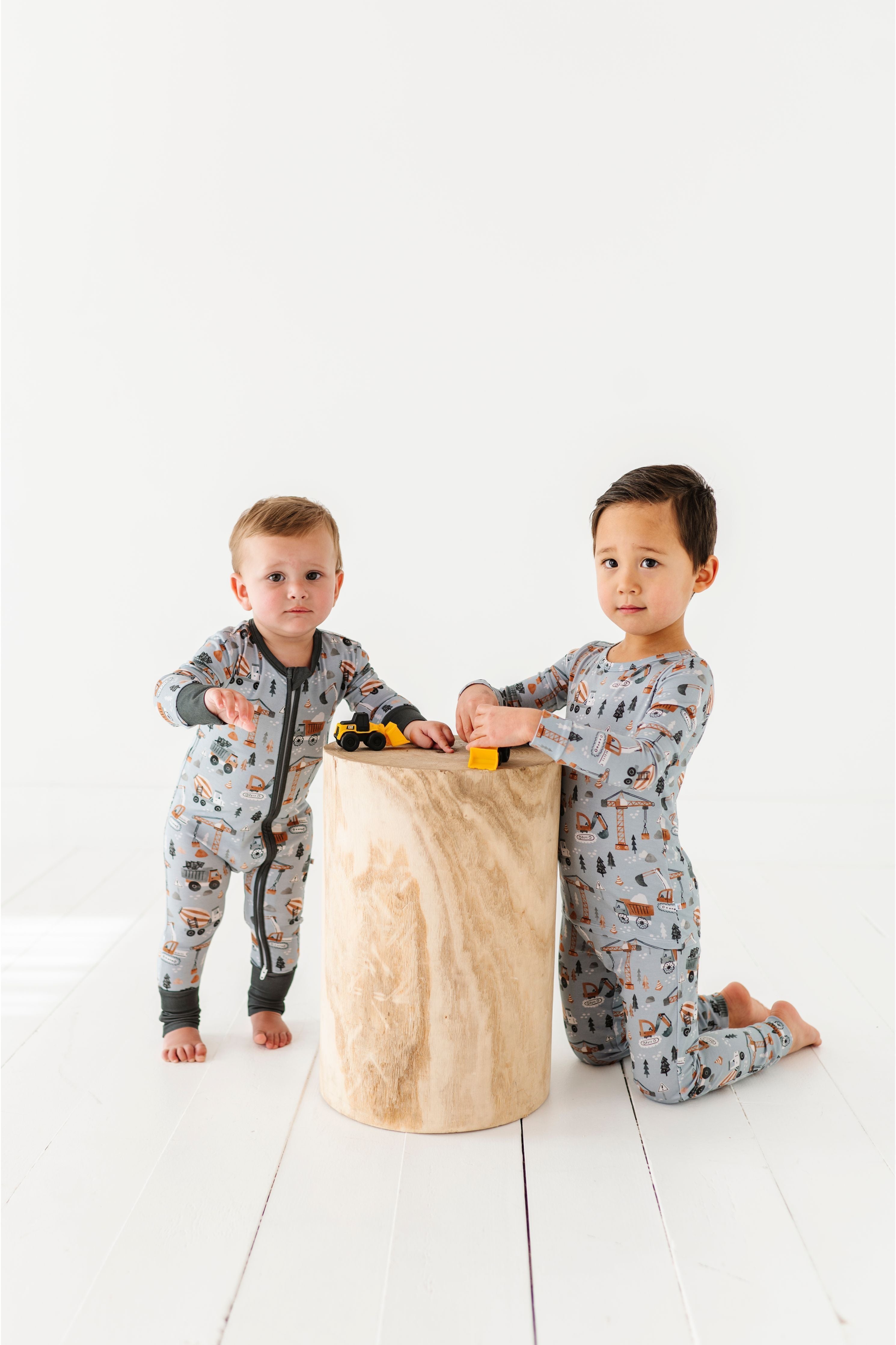 Bamboo One Piece Zip Pajama - Mason