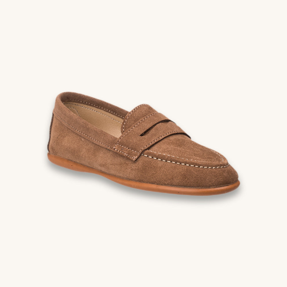 Suede Penny Loafer Toffe