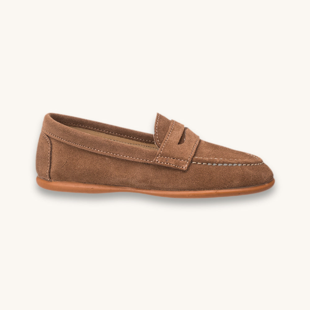 Suede Penny Loafer Toffe
