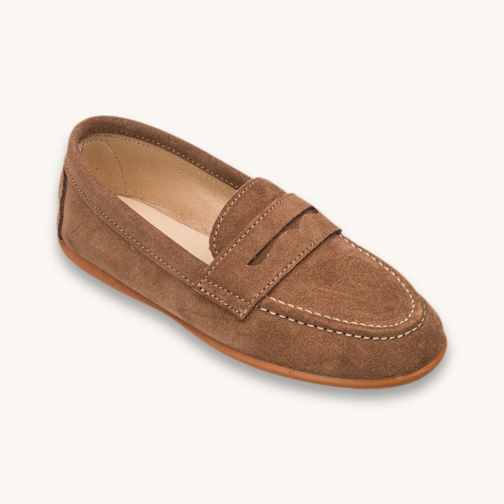 Suede Penny Loafer Toffe