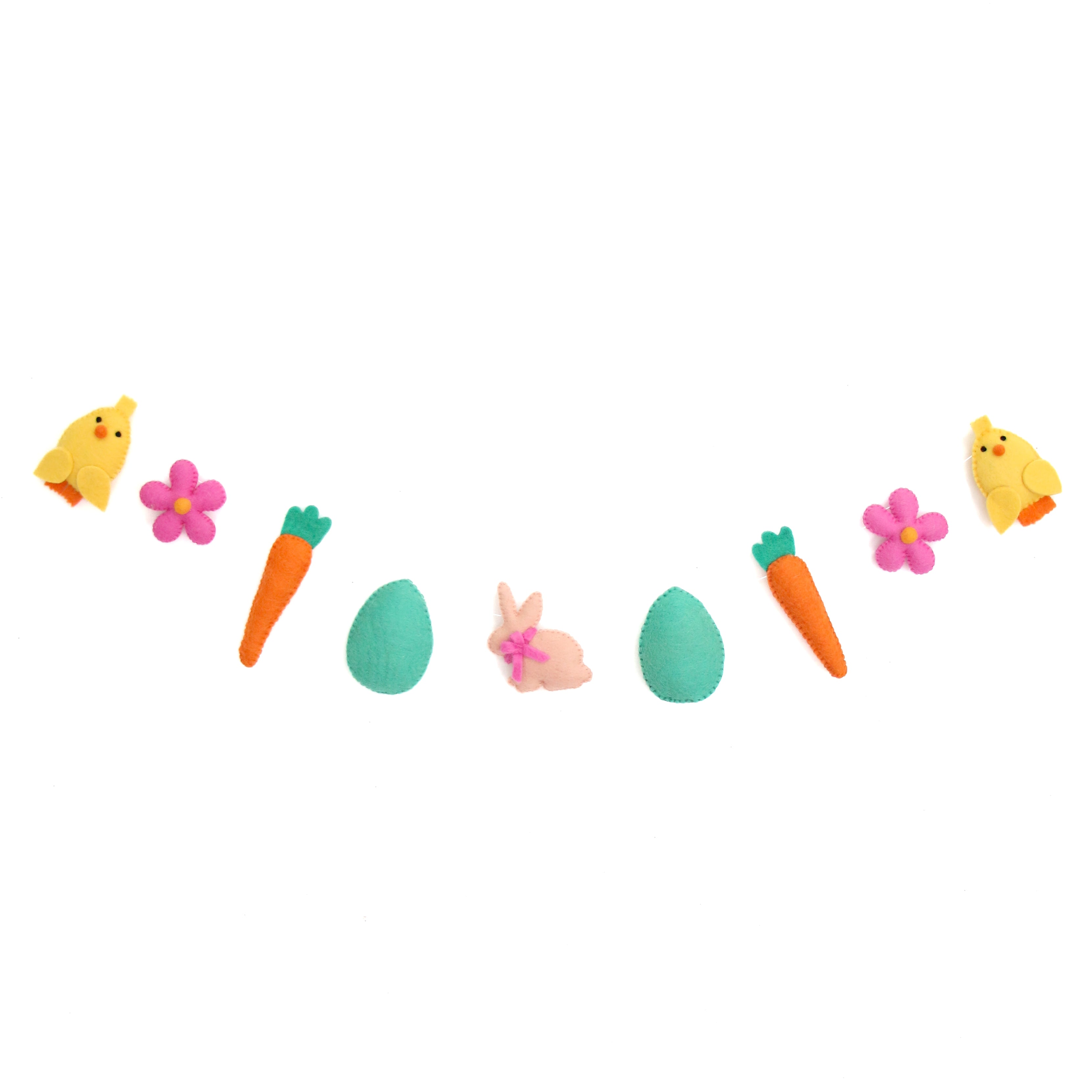 Easter Shapes Felt Garland