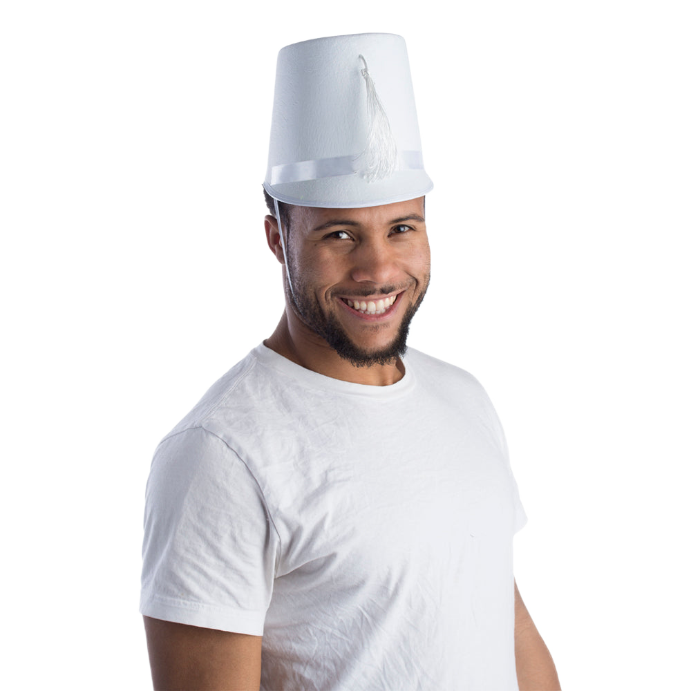 White Marching Band Hat