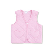 Quilted Vest With Heart Pocket