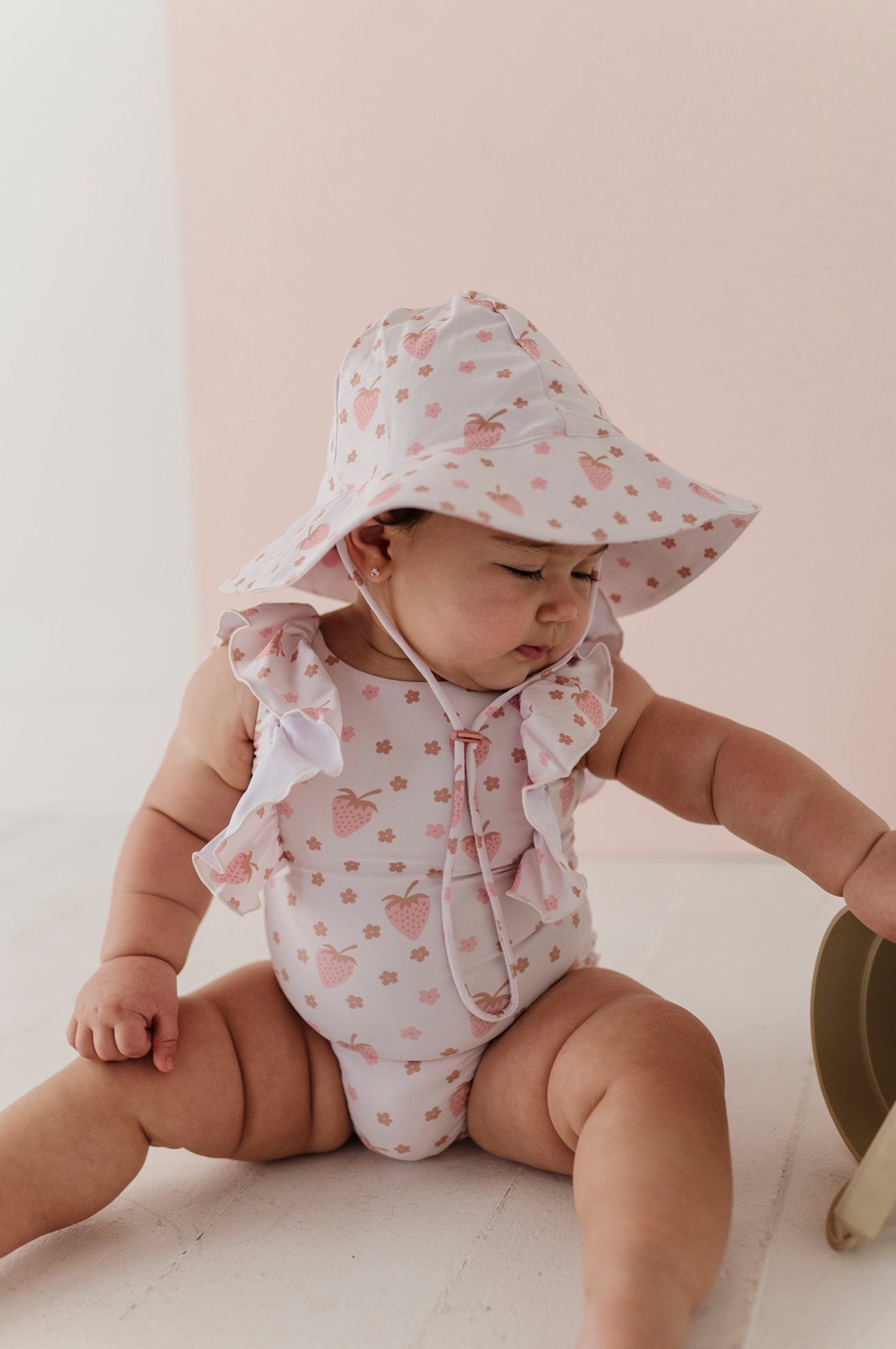 Sun Hat In Strawberries
