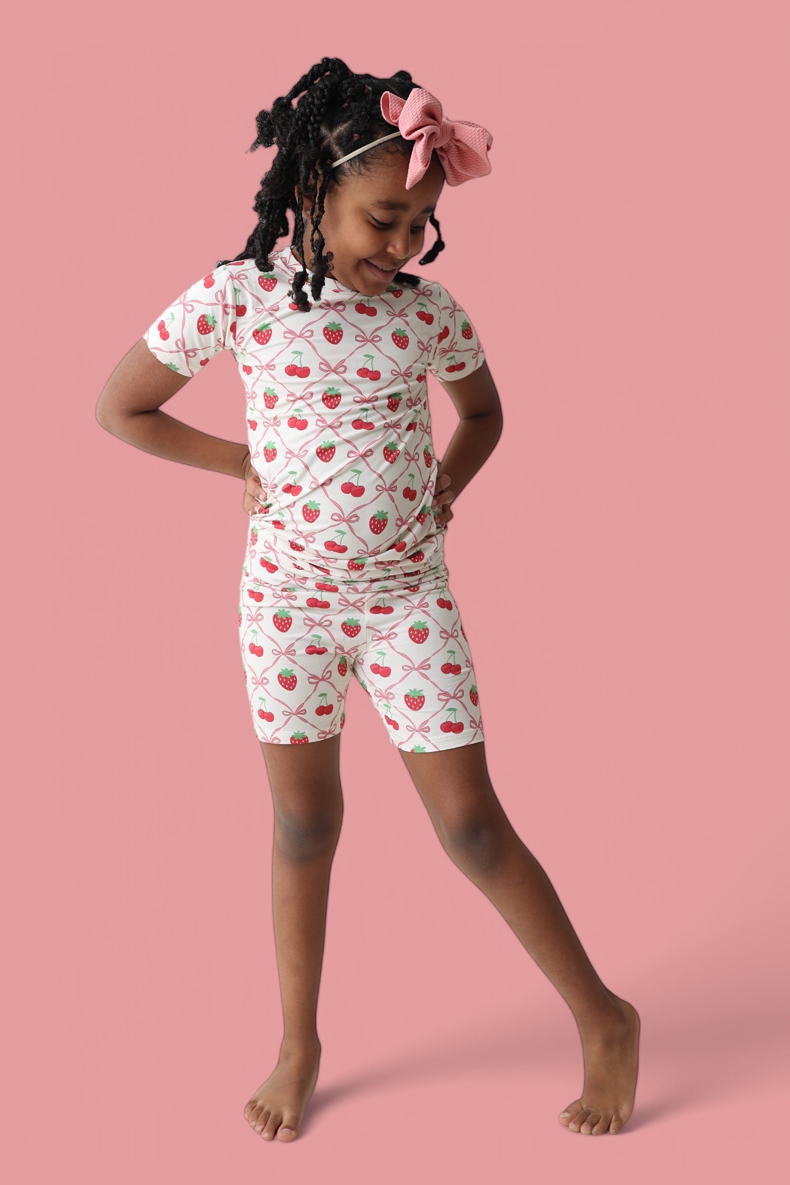 Cherry Bow Berry Dream Short Set