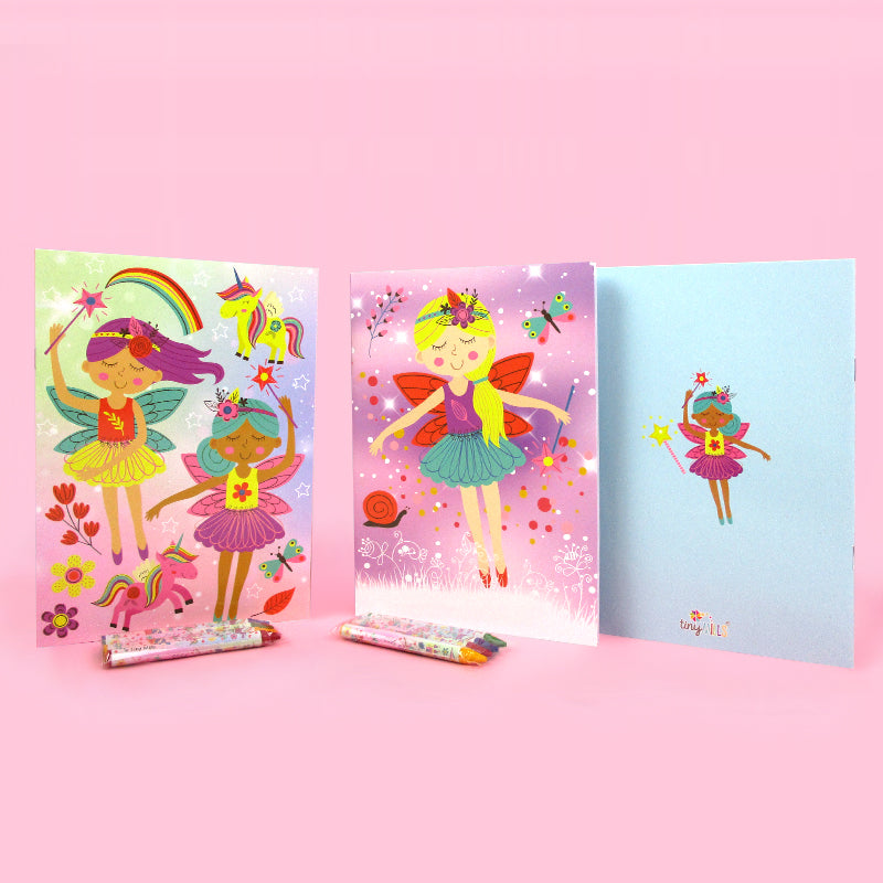 Magic Fairies Coloring Books With Crayons Party Favors - Set Of 6 Or 12