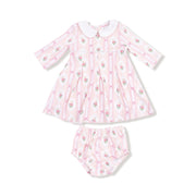 Box Pleat Dress + Peter Pan Collar & Diaper Cover