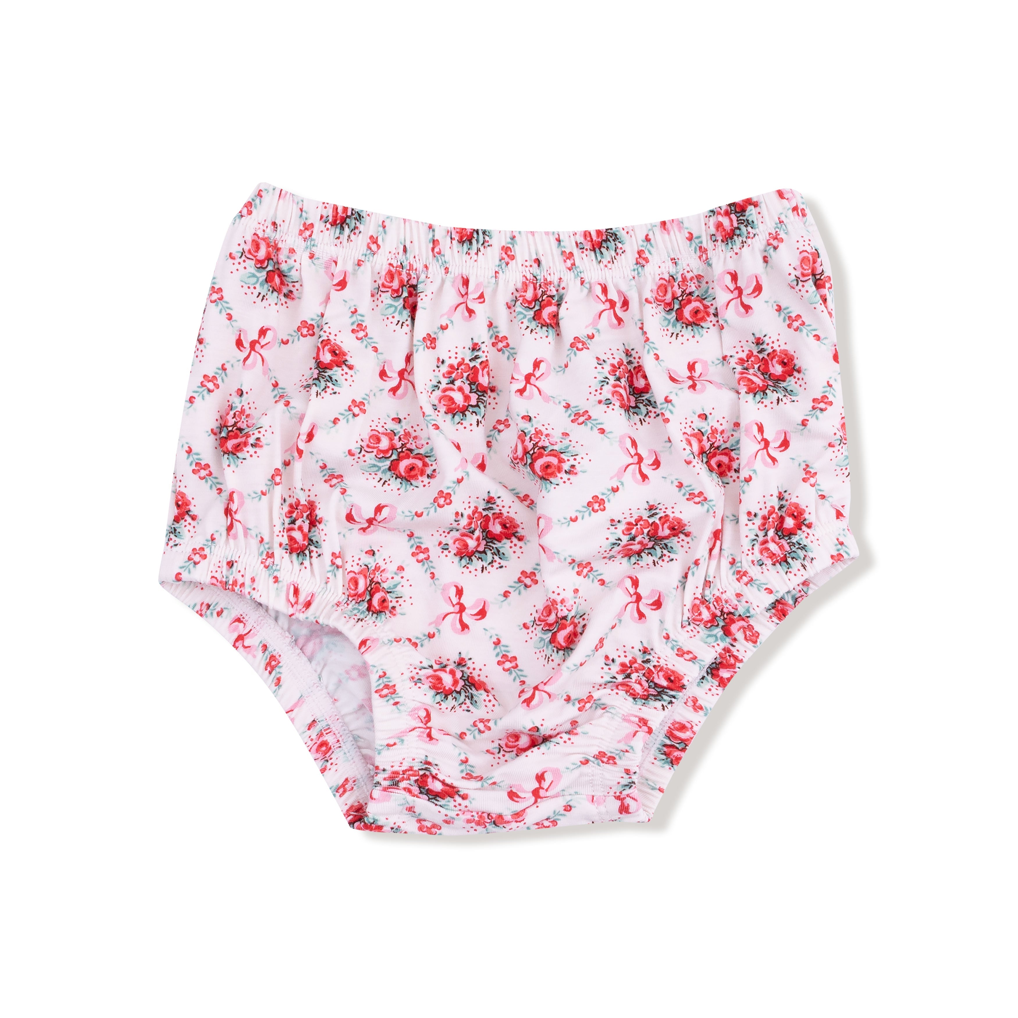 Box Pleat Dress With 3/4 Sleeve + Peter Pan Collar & Diaper Cover