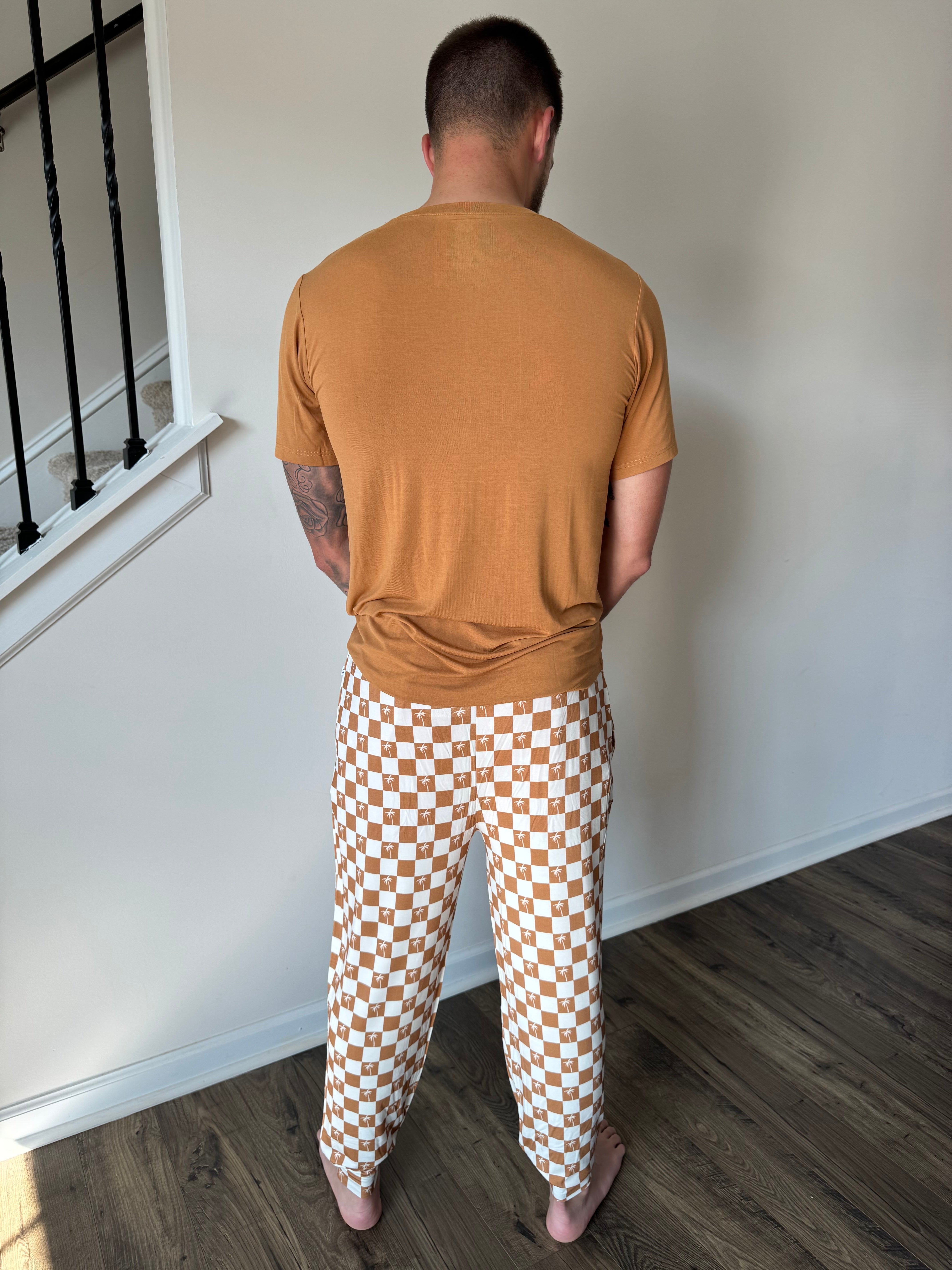 Exclusive Sandy Beach Checkers Dream Men's Top