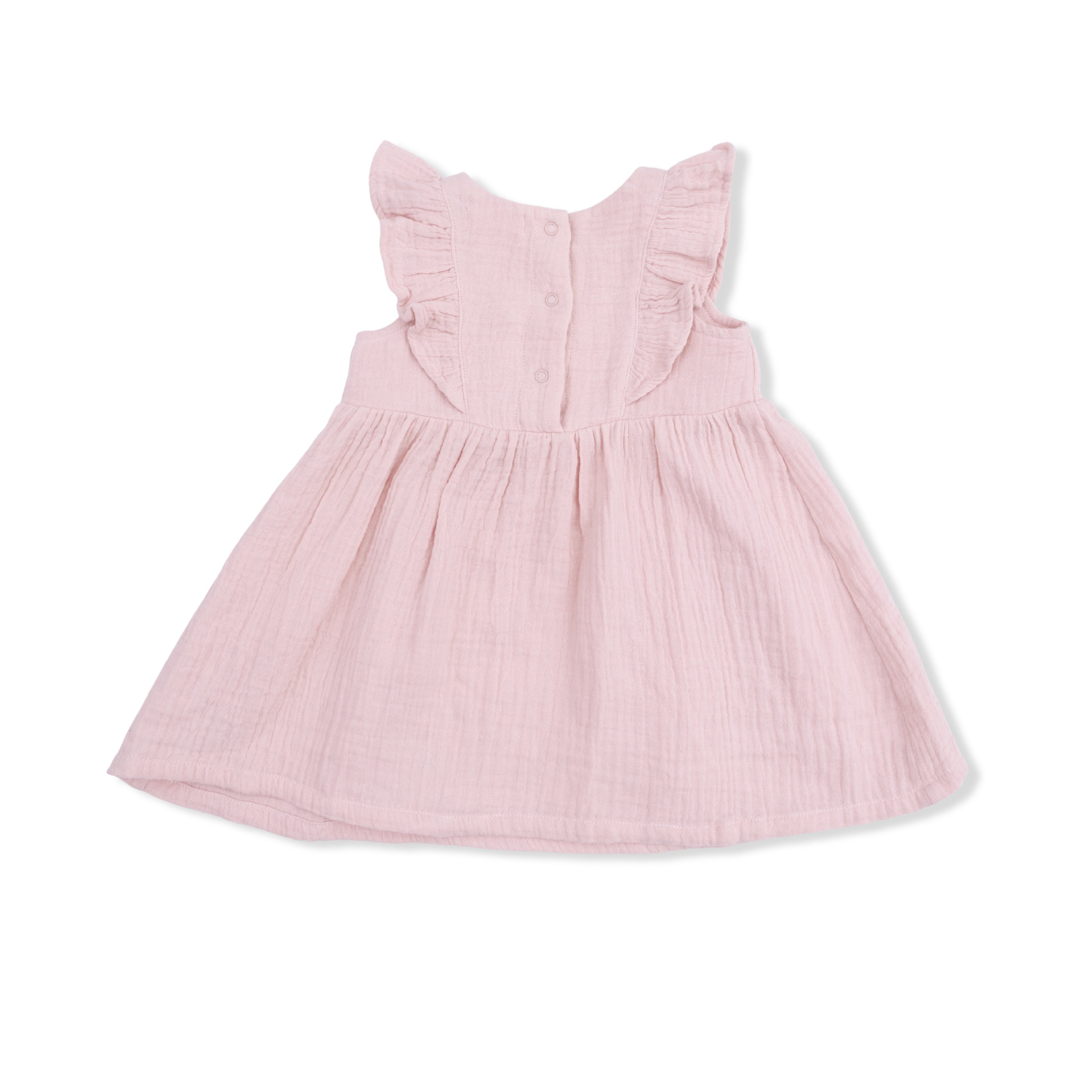 Lotus Flower Ducklings - Ruffle Sleeve Dress And Bloomer