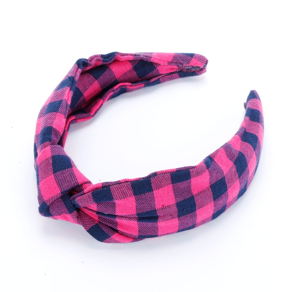Girls Headband- Classic Plaid (age 3-12y)