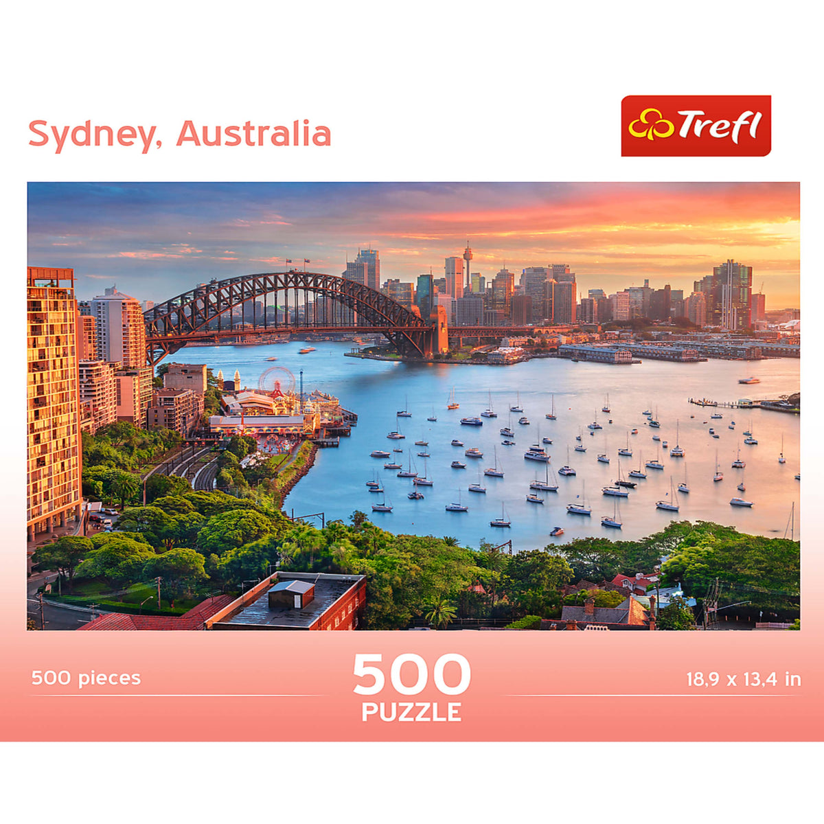 Red 500 Piece Jigsaw Puzzle - Sydney, Australia
