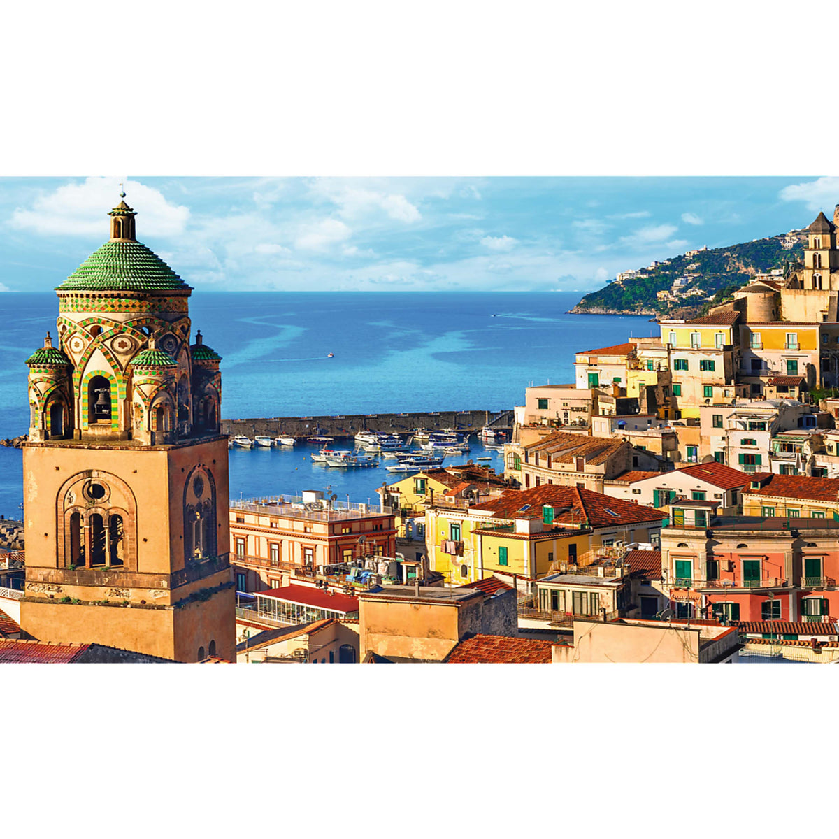 Red Amalfi Coast 1000 Piece Puzzle