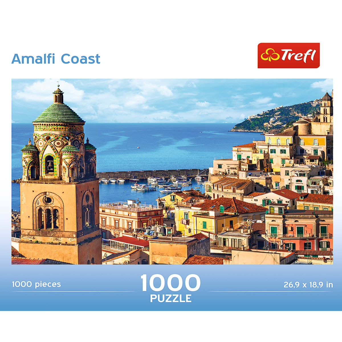 Red Amalfi Coast 1000 Piece Puzzle