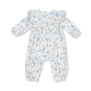 Long Sleeve Petal Ruffle Romper