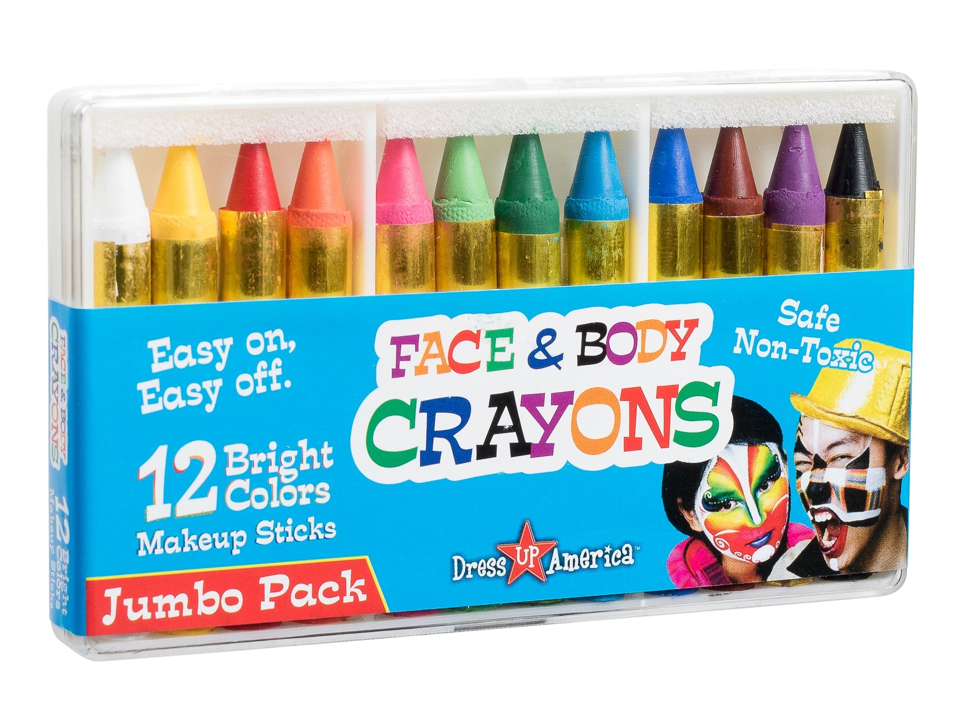 12 Face Paint Crayons Set