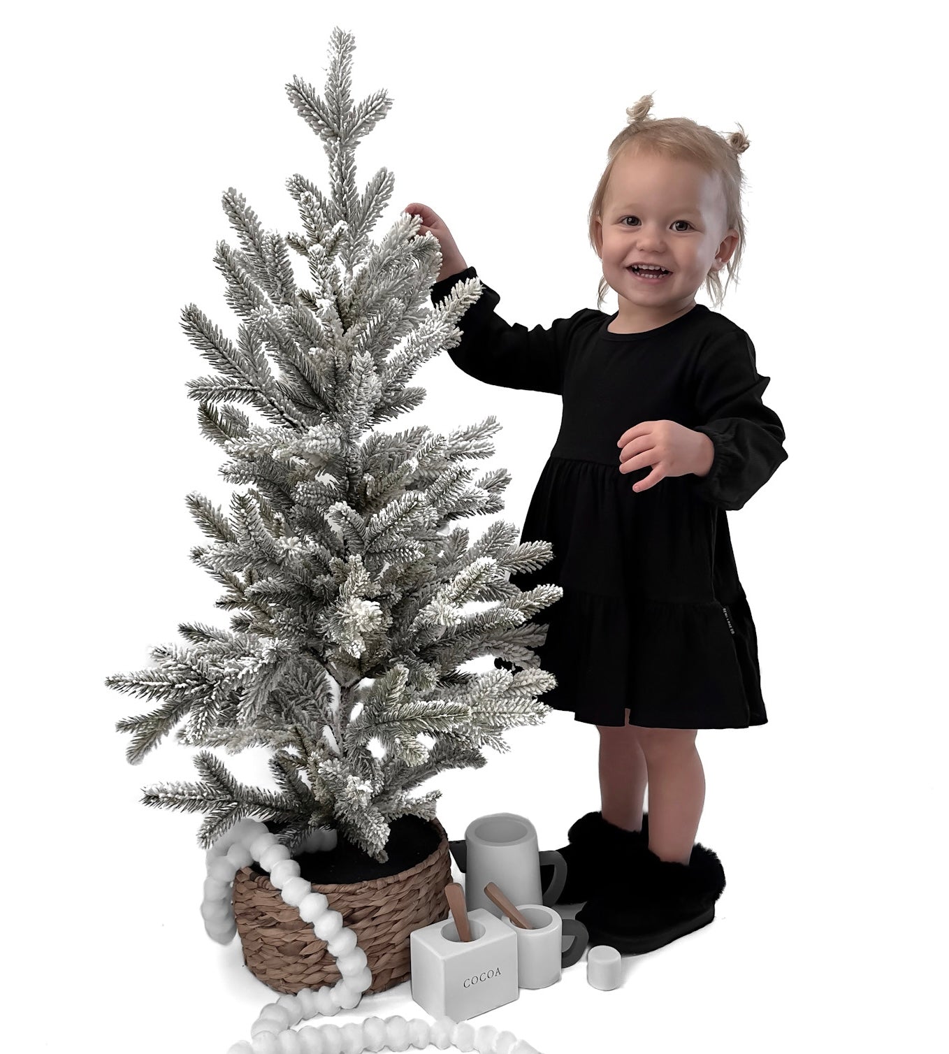 Bamboo Ribbed Dress - Black