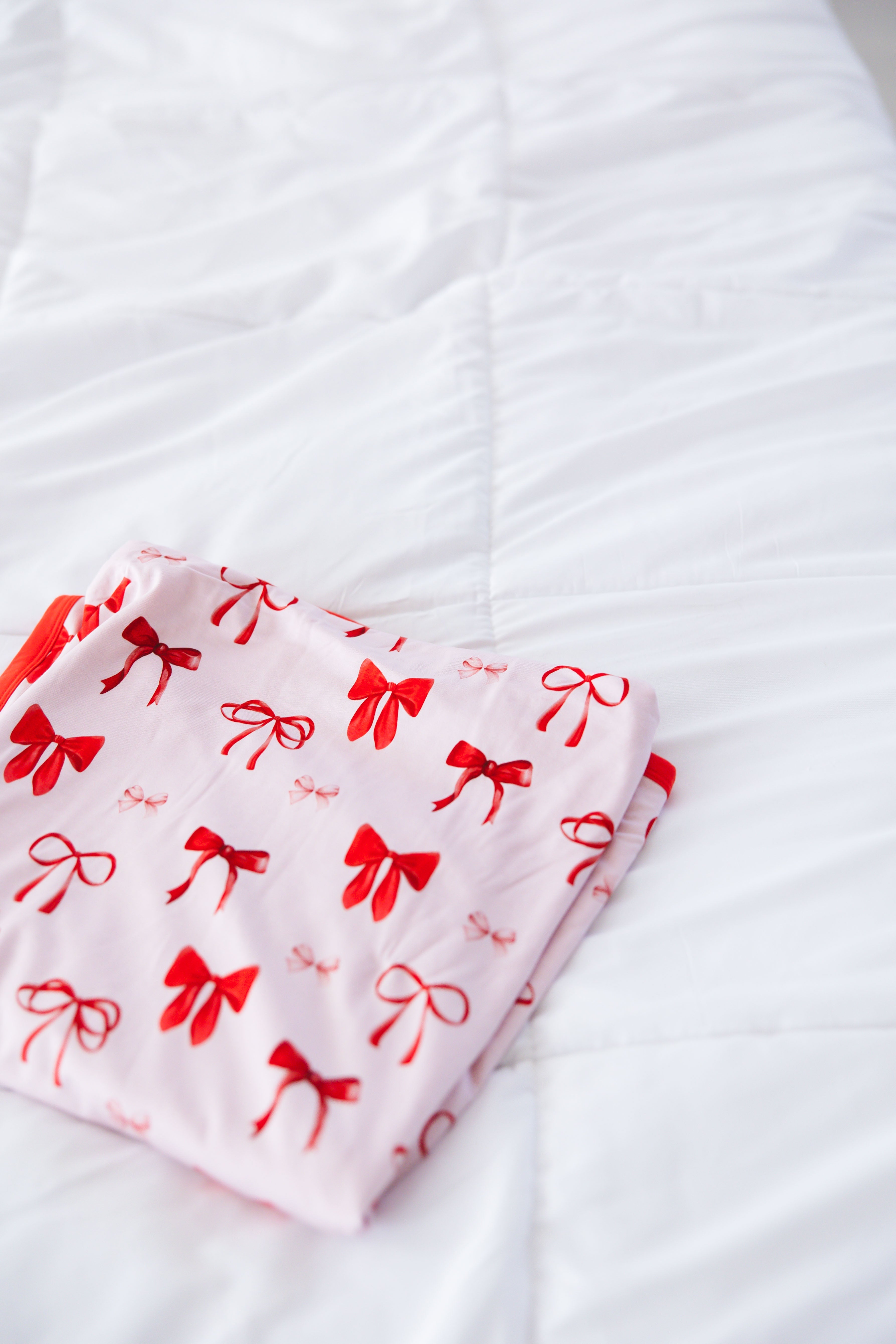 Crimson Bows Blanket