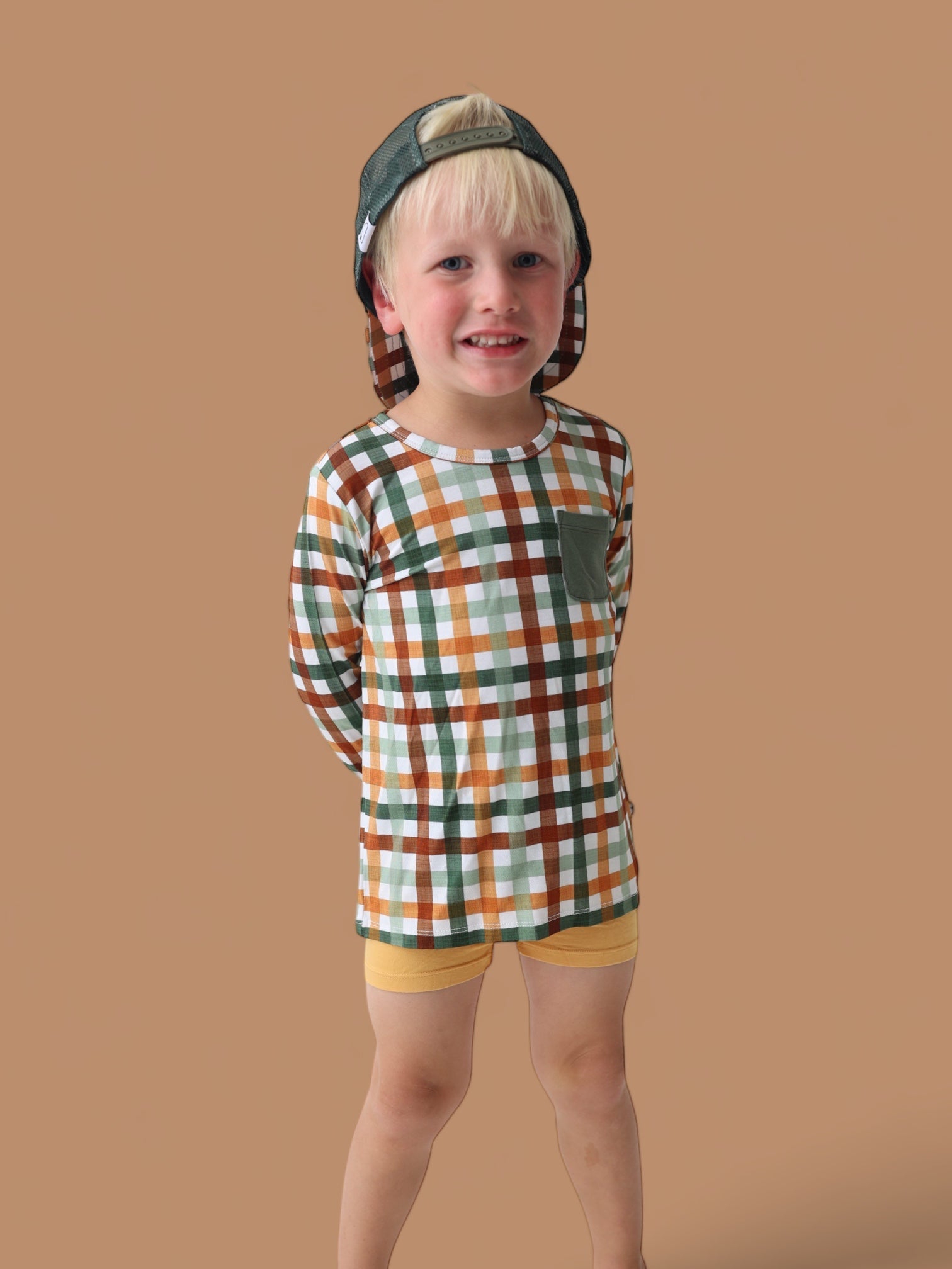 Autumn Plaid Dream Trucker Hat