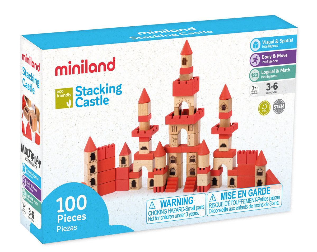 Wooden Stacking Castle