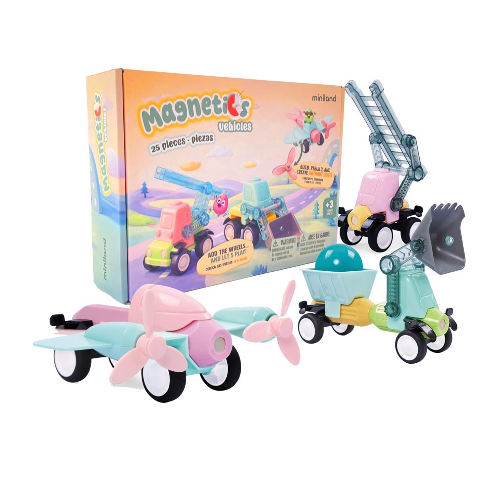 Magnetic Vehicles 25 Pcs