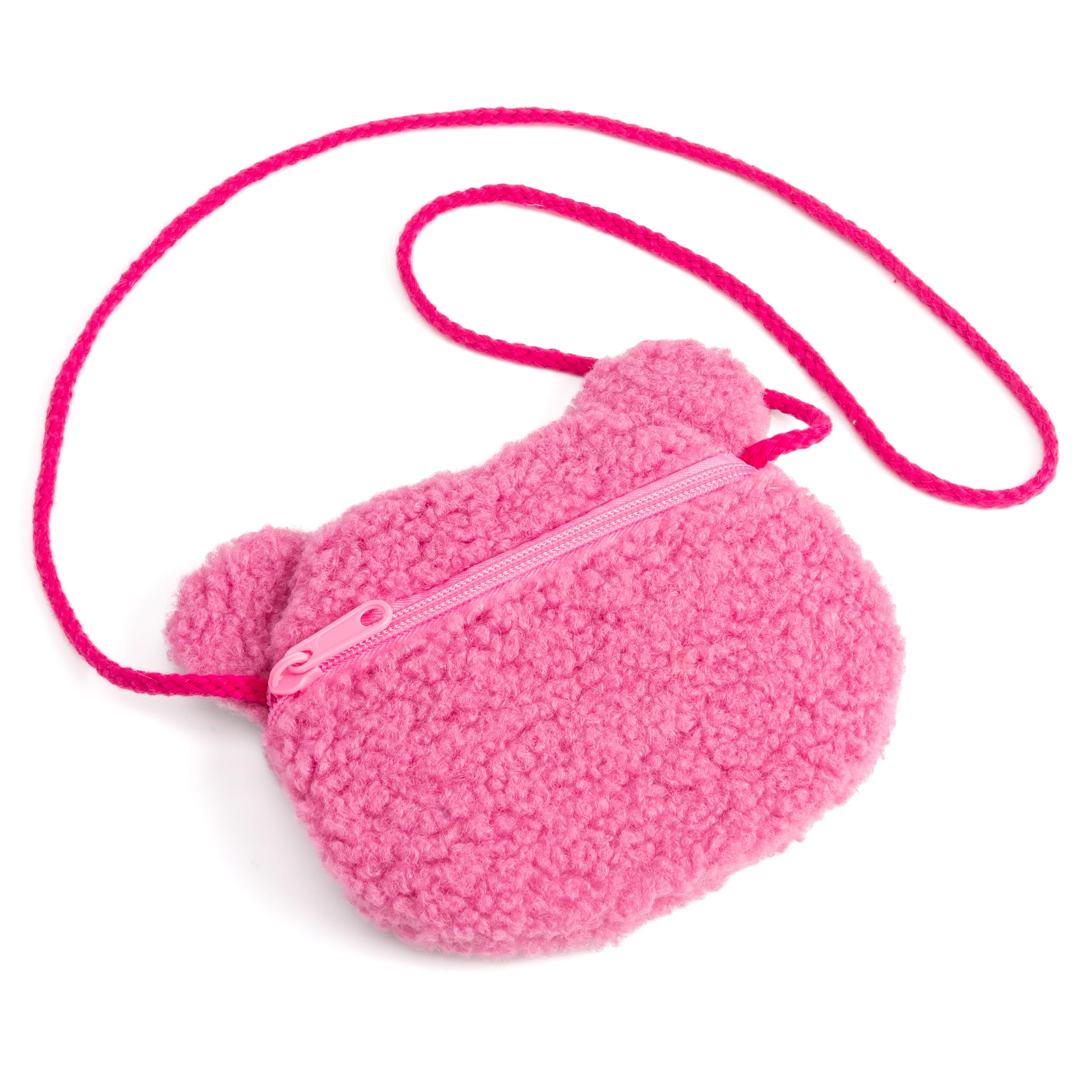 Plush Teddy Bear Crossbody Bag For Little Girls, Toddlers (3-8y)