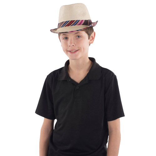 Fedora With Colorful Band