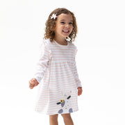 Cows Pink - Long Sleeve Dress With Ruffle And Bloomer (2t-4t Dress Only)