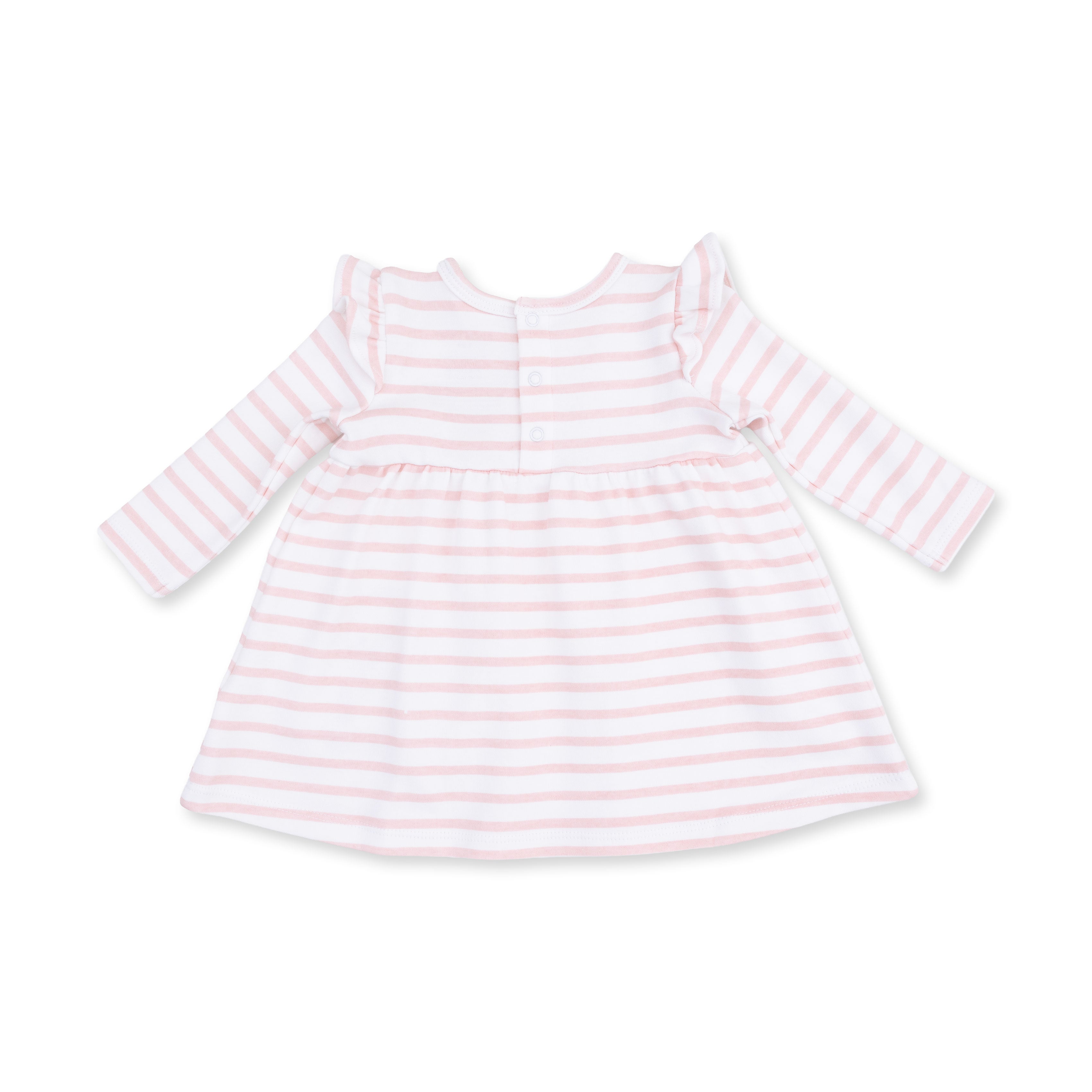 Stripe Puppy - Long Sleeve Dress With Ruffle And Bloomer (2t-4t Dress Only)