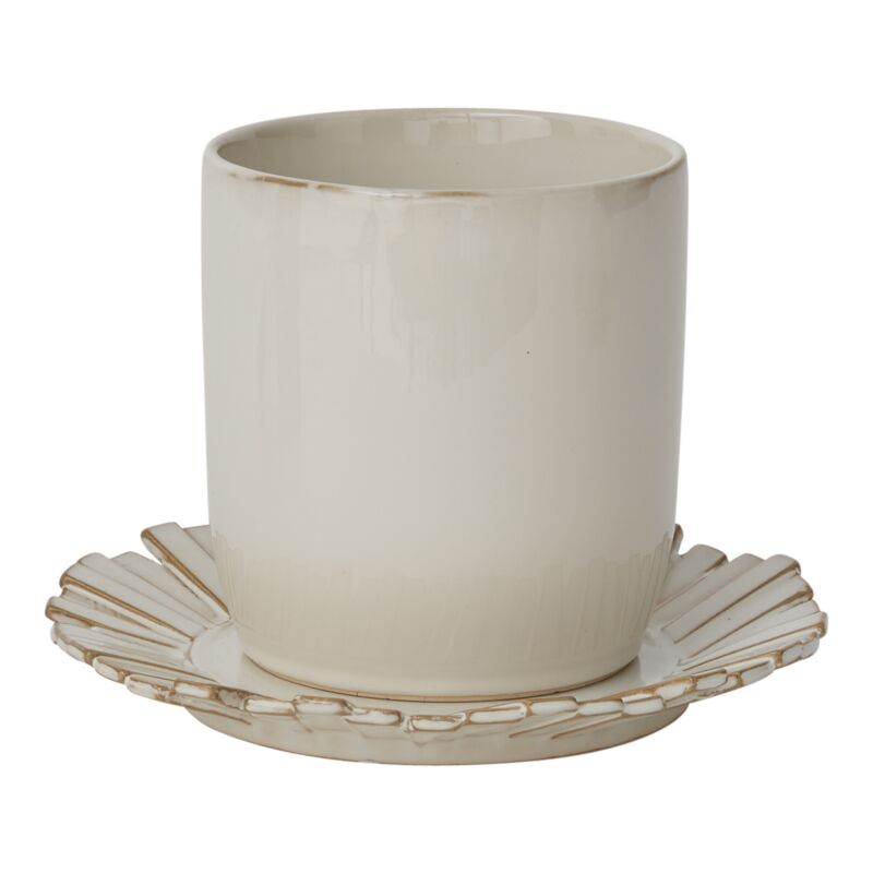 Dermot Pot With Saucer