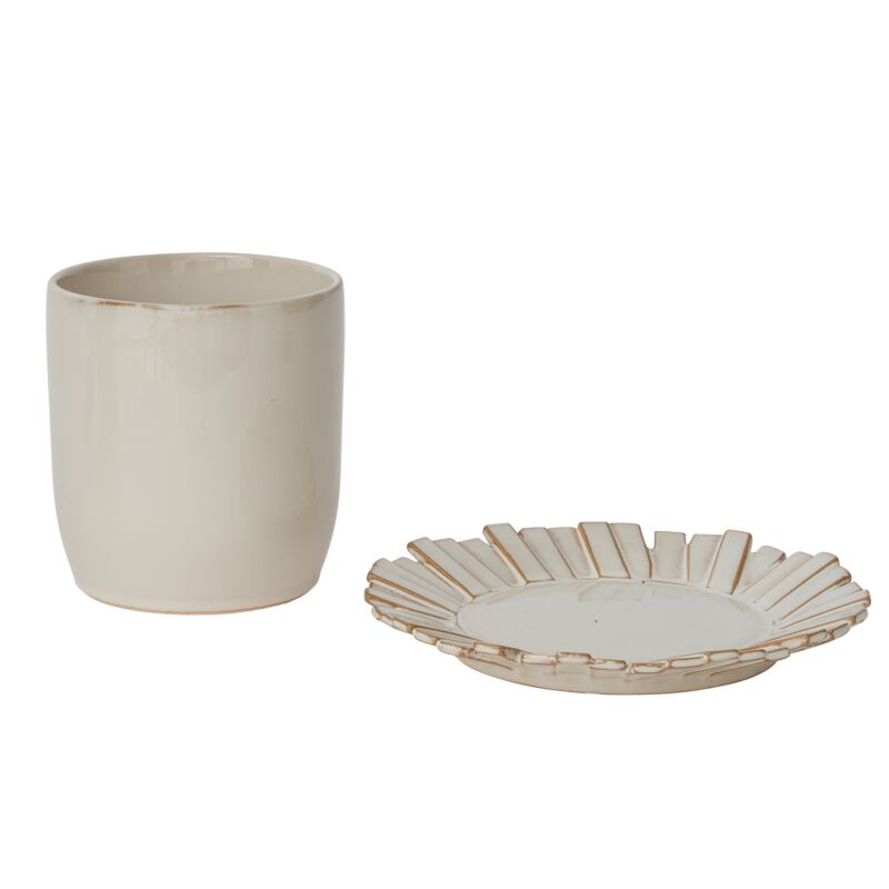 Dermot Pot With Saucer