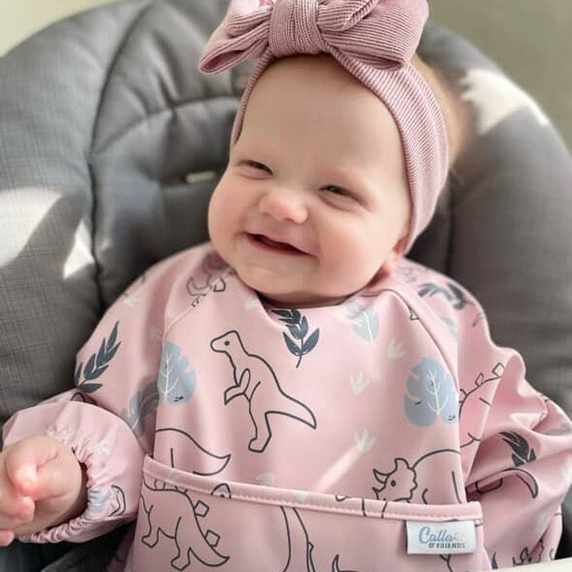 The Grayson Long Sleeve Bib - Dino