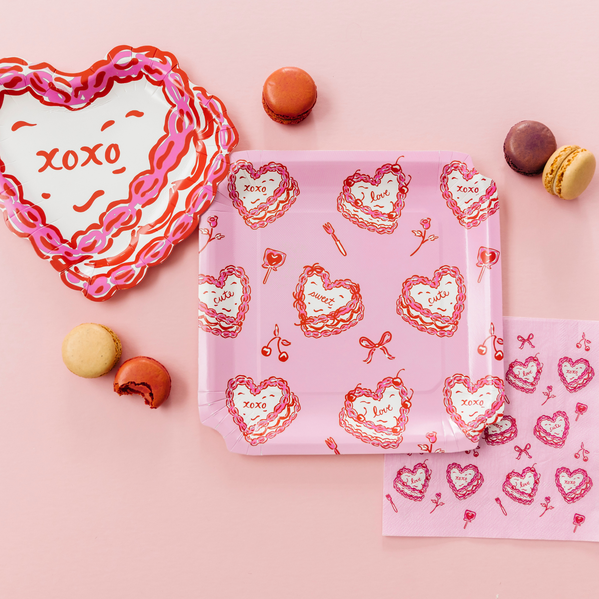 Xoxo Cake Napkin