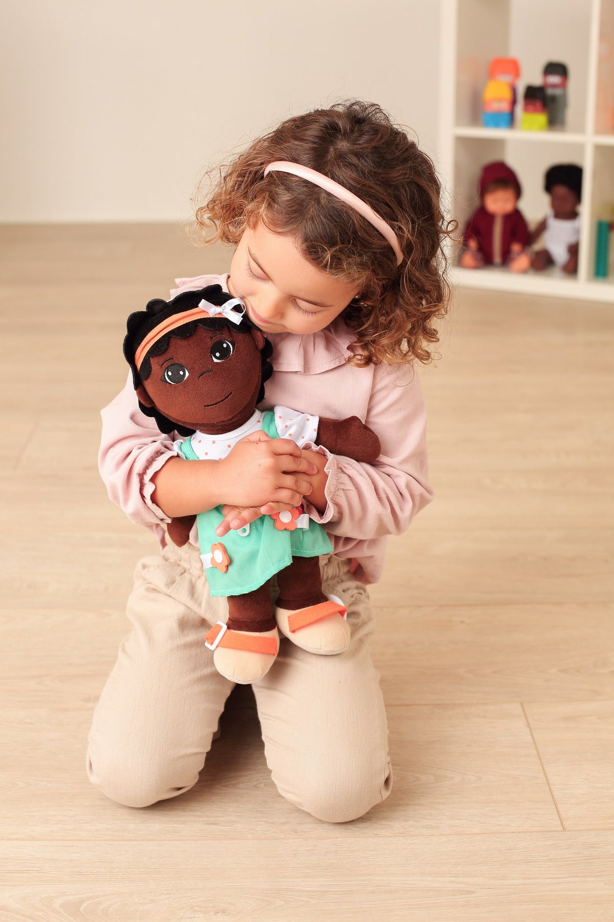 Washable Diversity Fastening Doll: African Girl