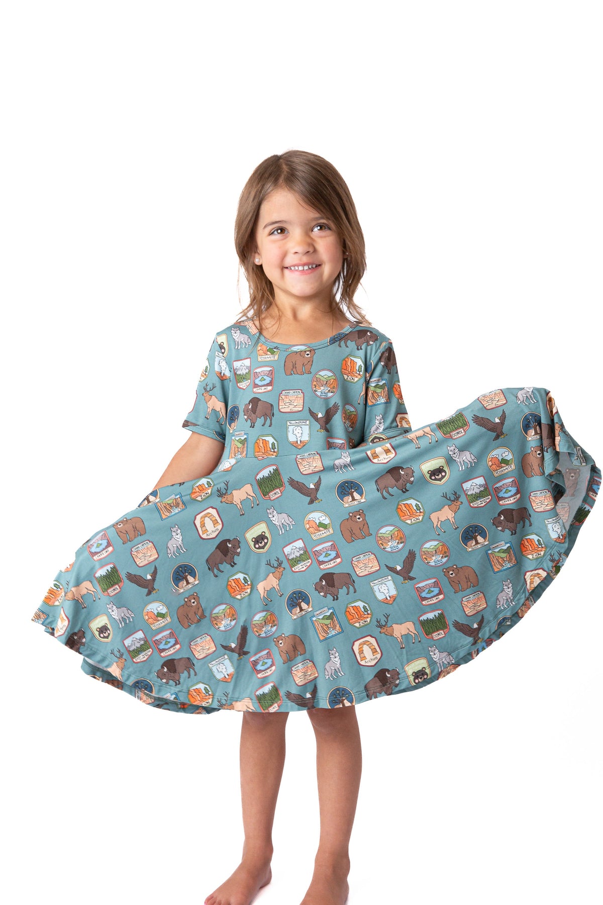 My First National Parks Adventure Girls Dress | Nature Print Dress Sizes 2-6