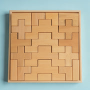 19 Pcs Wooden Stairway Building Blocks Set