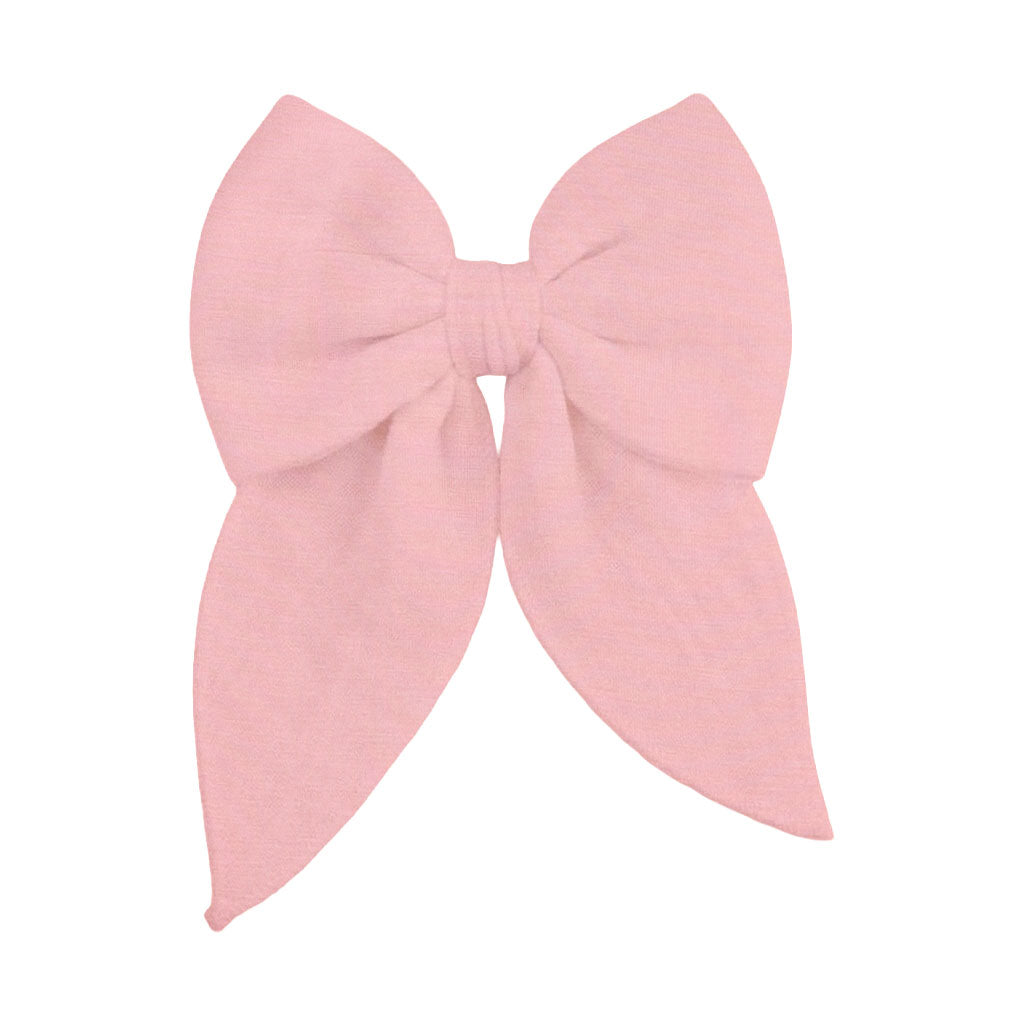 Solid Mellow Rose - Large Bow