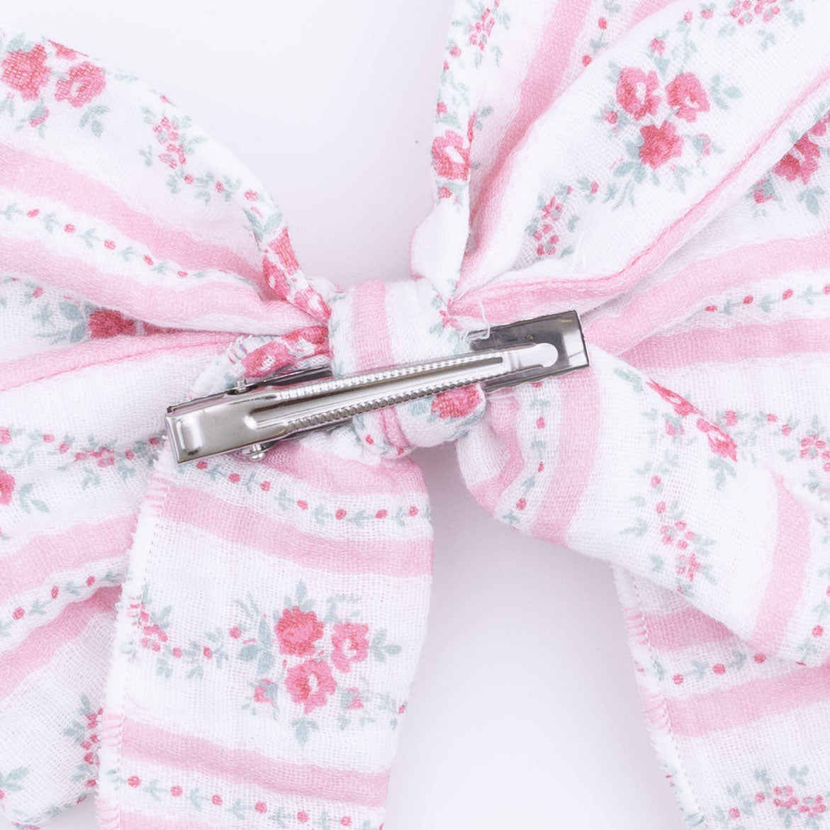 Winding Roses Stripe - Large Bow
